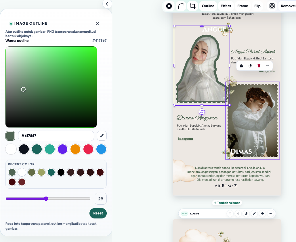 Preview editor AdaAcara 5