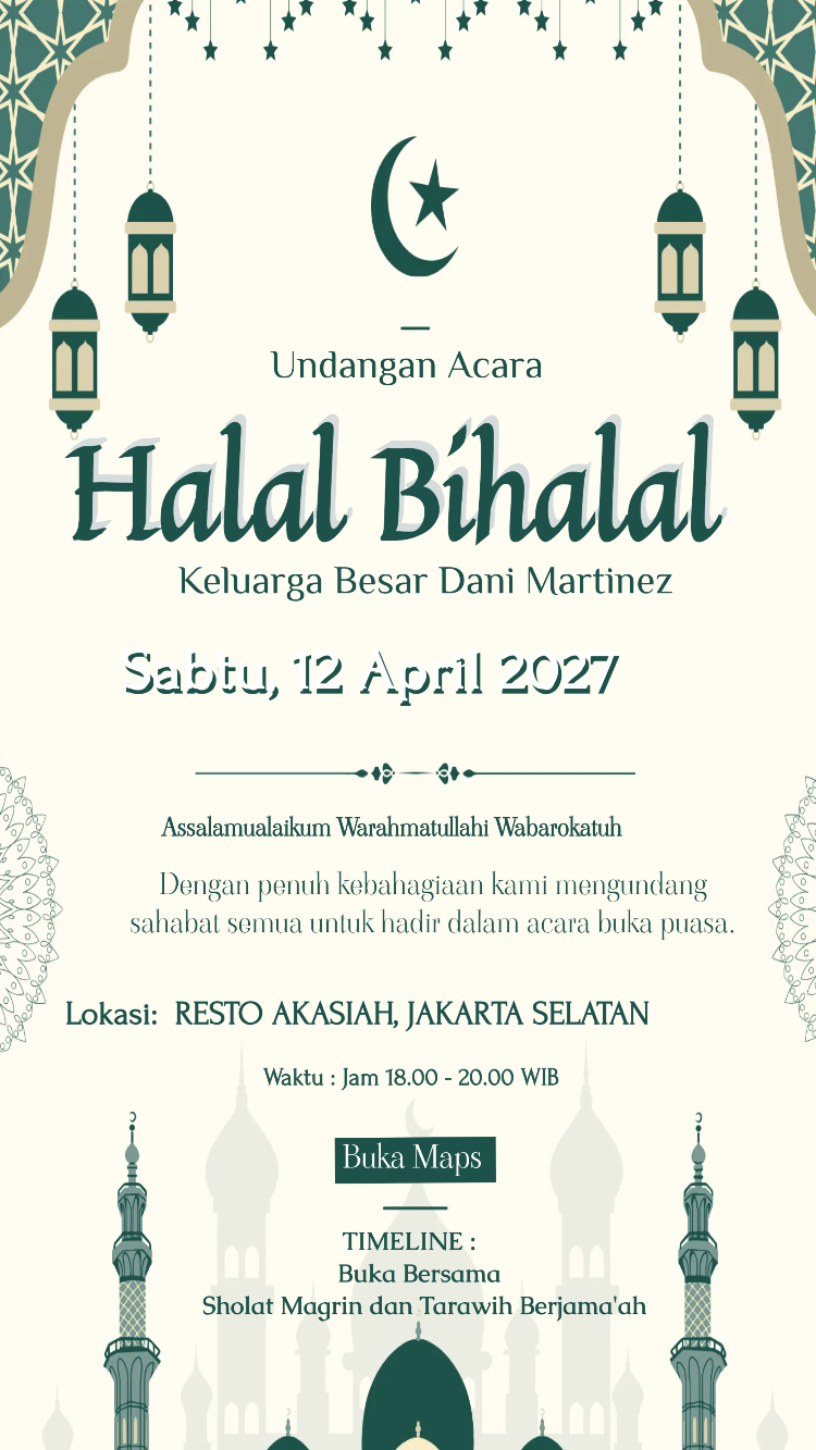 Masjid Hijau Halal-Bihalal